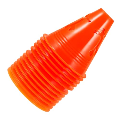 Toddmomy Skating Sign Bucket Practice Cones Small Traffic Cones Training Cones Play Cones Plastic Cones Sports - color: Orange