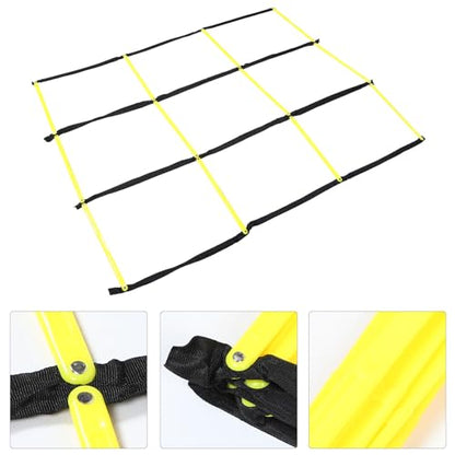 Multifunctional Agility Ladder Football Training Equipment Yellow Foldable Soccer Speed Ladder for Footwork Drills and Sports Agility Training