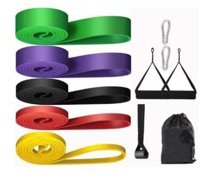 Resistance Bands Set - 5 Adjustable Exercise Bands, Handles, Door Anchor and Carry Bag | Pull Up Assistance Bands, Workout Bands Resistance, Large Rubber Bands Heavy Duty & Bands for Working Out