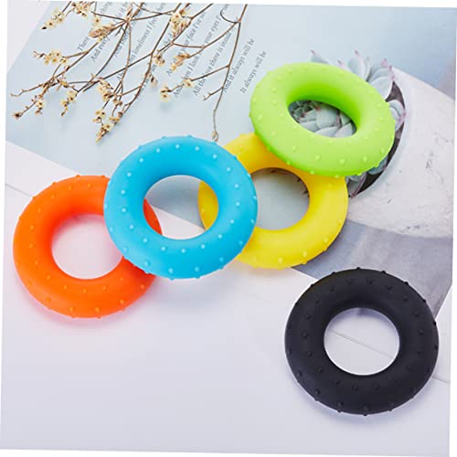 Happyyami 8 Pcs Grip Exerciser Hand Tools for Men Adjustable Gripper for Men Finger Ring Trainer Finger Stretcher Exerciser Multipurpose Tool Fitness Sports Grip Circle