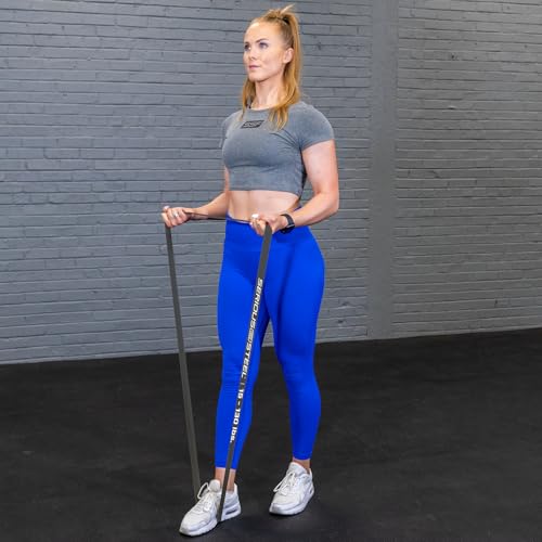 Serious Steel Fitness Non Latex (Latex Free Resistance Bands) Resistance Bands Exercise Bands | Use for Pull-Ups, At Home Workouts, Strength Training and Resistance Training(41" Sets) - color: #3 Olive Green - (15-130 lbs)