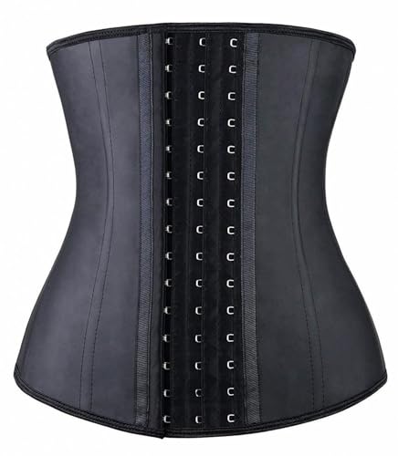 YIANNA Women's Underbust Latex Sport Girdle Waist Trainer Corsets Hourglass Body Shaper