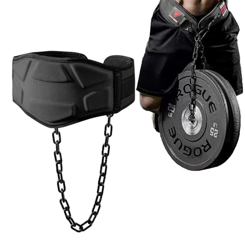 Heavy Duty Dip Belt With Chain - Weighted Pull Up Belt for Workout