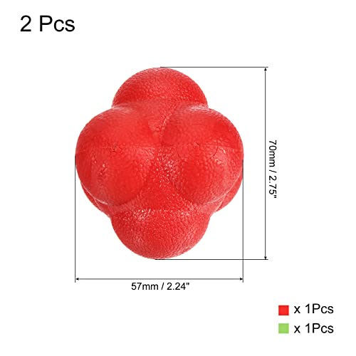 PATIKIL Bounce Reaction Balls Coordination Training Ball Agility Trainer TPR for Speed Reflex