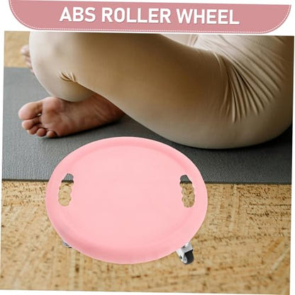 Ab Roller Wheel with Knee Pad Silent Disc for Core Strength Training Dual Functionality Home Exercise Equipment for Quiet Workouts and Abdominal Toning