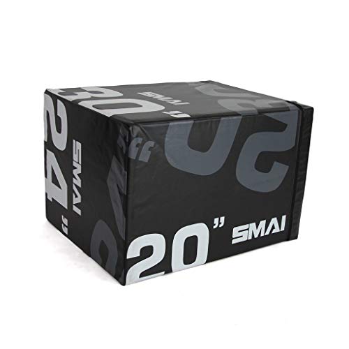 Plyometric Jump Box: Pro-Duty Foam Plyo Box for Explosive Workouts and Box Squats - Step up Exercise Platform for Safer Conditioning& Training.