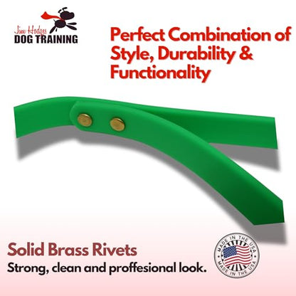 Gummy K9 Dog Leash, Biothane, Dog Training Leash, Made in The USA, 6 Feet, Various Sizes & Colors (1/2, Green)