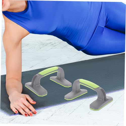 KICHOUSE 2Pcs Bars Anti-Slip Soft Plastic Handles for Home Gym Strength Training Equipment for Men Women for Floor Workouts and Bodyweight Exercises