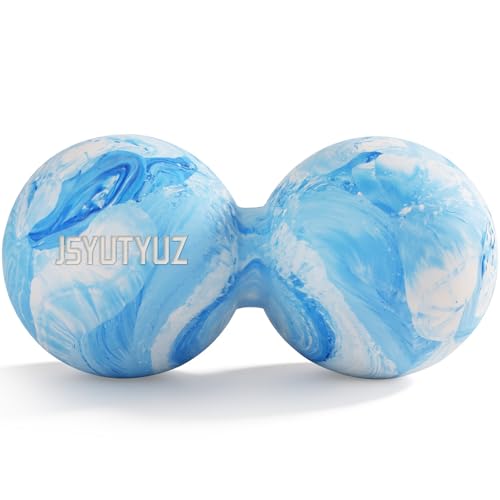 Peanut Lcarosse Ball for Myofascial Release, SGS Certification, Massage Deep Tissue for Shoulder and Back, Trigger Point Therapy, Muscle Knots, Peanut Massage Ball for Muscle Pain - color: Blue Peanut Massage Ball, size: Peanut Ball 1 PCS