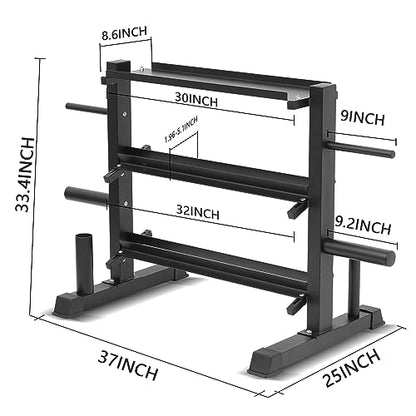 Adjustable Dumbbell Rack, Dumbbell Set with Storage Rack for Kettlebells, Weight Organizer Stand, Weight Rack, Kettlebell Rack