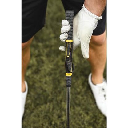 SKLZ Golf Grip Trainer, Club Attachment for Correct Hand Positioning and Muscle Memory, Fits Standard Grips from Driver to Wedge, Right-Handed, Compact Training Aid for Practice and Pre-Round Warm-Up