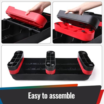 33.5" Foldable Aerobic Step Platform for Home Workout, Step Up Box Exercise Stepper with 3 Heights, Space-Saving Cardio Equipment for Complete Fitness