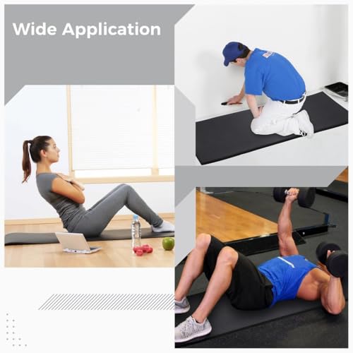 Non-Slip Step Platform Mat with Knee Cushion Pad, Ideal for Yoga, Pilates, and Floor Workouts