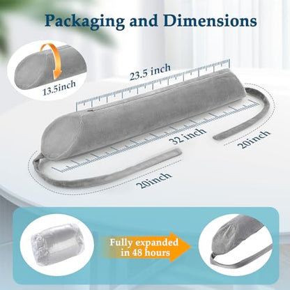 Lower Back Support While Sleeping Lumbar Support Pillow for Bed Scoliosis Sciatica Pain Relief Pillow for Recliner Office Chair Lower Lumbar Roll Adjustable Night Sleep Cushion to Back Rest