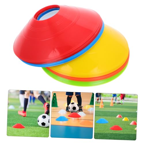Football Basketball Logo Disc Cones 25pcs Reusable Agility Training Equipment for Soccer Basketball Drills