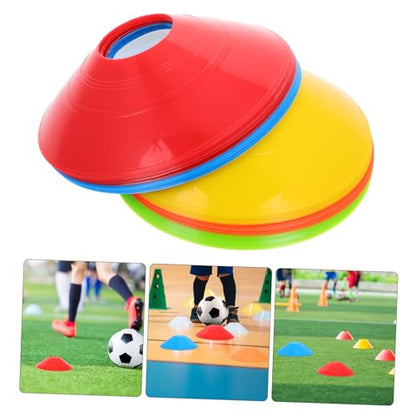 Football Basketball Logo Disc Cones 25pcs Reusable Agility Training Equipment for Soccer Basketball Drills