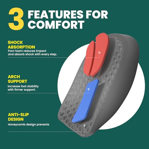 Plantar Fasciitis Heel Inserts for Heel Pain - Welnove Achilles Tendonitis Relief Gel Heel Cushion Cups with Arch Support for Heel Spurs Flat Feet - Heel Support Inserts for Women 10.5-13 Men 8.5-12