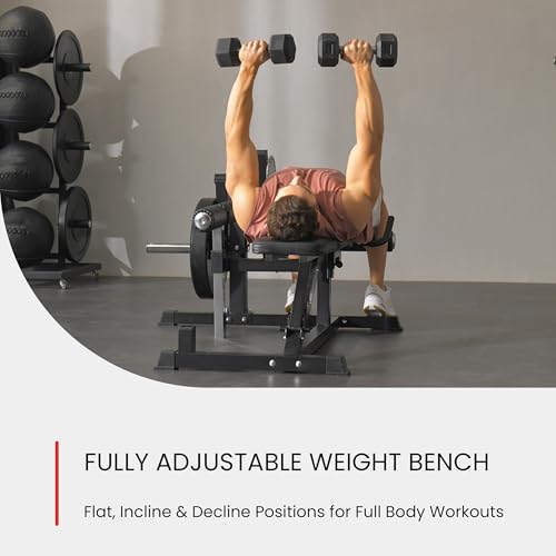Finer Form GLX Adjustable Weight Bench with Leg Extension and Curl Machine
