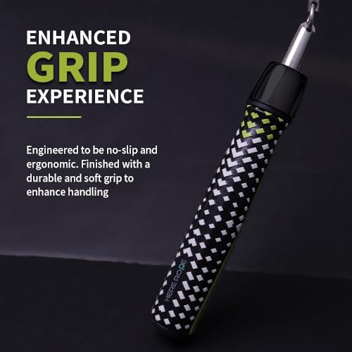 Hererope Weighted Jump Ropes for Men & Women, 1/2 LB Jump Rope Weighted With Ball-bearing, No-Slip Grip, Durable Steel Cable, Heavy Jump Rope Designed for Fitness, High-Intensity Strength Workouts, crossfit