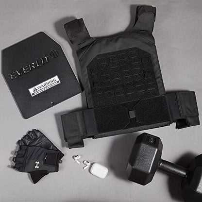 EVERLIT Adjustable Weighted Vest 14 Lbs/ 20 Lbs, Weight Included, for Body Weight Training Fitness Workout Running for Men Women - color: Black, style: 18 Lbs