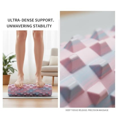 Gradient Foam Roller Deep Tissue Massage - High Density Trigger Point Muscle Roller for Back Pain & Yoga Recovery (2 Pack) - color: 2 Pack
