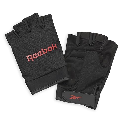 Reebok Classic Fingerless Gloves Lightweight Fitness & Weight Lifting Gloves for Training