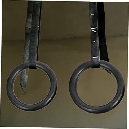 2 Pcs Fitness Rings Pull up Rings for Home Gym Stomach Workout Gymnastics Bars Random Color