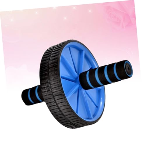 BESPORTBLE Double Wheel Abdominal Exercise Roller Mute Core Trainer for Ab Workout and Fat Burning Blue Ab Wheel for Home Gym Fitness Suitable for Men and Women Beginners to Pros