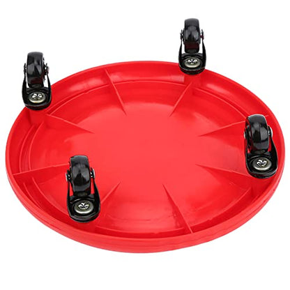 KANASI Abdominal Exercise Wheel, 4 wheel slide disc with soft PVC rollers for core strength training at home or gym for fitness enthusiasts