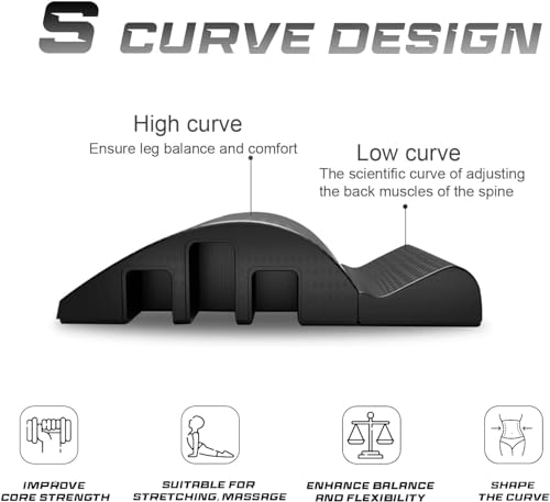 Spine Corrector Pilates, S Curve for Balance Pilates Spine Corrector Equipment Core Strengthening and Back Pain Relief