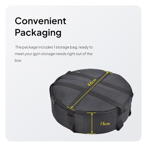kowaku Weight Plate Holding Backpack Barbell Plate Storage Bag with Adjustable Shoulder Straps for Running Sports Exercise Home Gym, 46cmx16cm - size: 46cmx16cm