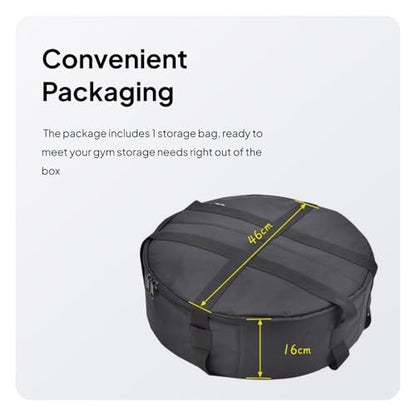 kowaku Weight Plate Holding Backpack Barbell Plate Storage Bag with Adjustable Shoulder Straps for Running Sports Exercise Home Gym, 46cmx16cm - size: 46cmx16cm