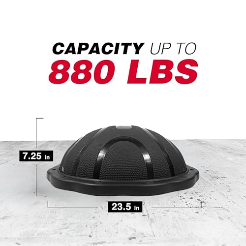 Yes4All 880LBS Half Ball Balance Trainer, Pilates Balance & Stability Ball for Exercises, Home Gym, Floor & Full Body Workouts