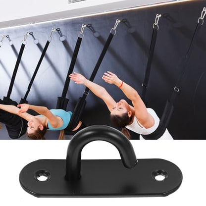 NOLITOY 3Pcs Stainless Steel Resistance Bands Wall Anchor Hooks Large Open Door Mount Yoga Strap Fixing Hangers for Home Gym Strength Training
