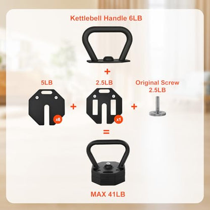 Adjustable Dumbbell Sets 50/80/90LBSX2 Durable Steel Build, Free Weights Dumbbells Set with Barbell/Kettlebell Handle with Srew Sets 3-in-1 Multifunctional Dumbbell Fitness Exercises for Home Gym Suitable Men/Women 50/80/90LBX2