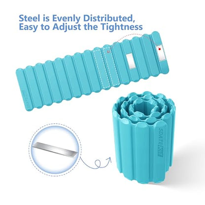 Wrist and Ankle Weights for Women & Men 2 Pack (1lb Each), Adjustable Silicone Wearable Arm & Leg Weights for Pilates, Gym, Yoga, Cardio, Strength Training - color: Magnetic Blue