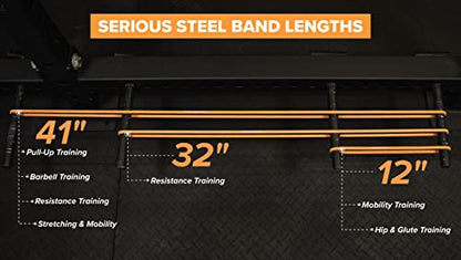 32" Resistance Training Bands (Portable Exercise Band System Training Bands- Great for Individuals Under 5'10")