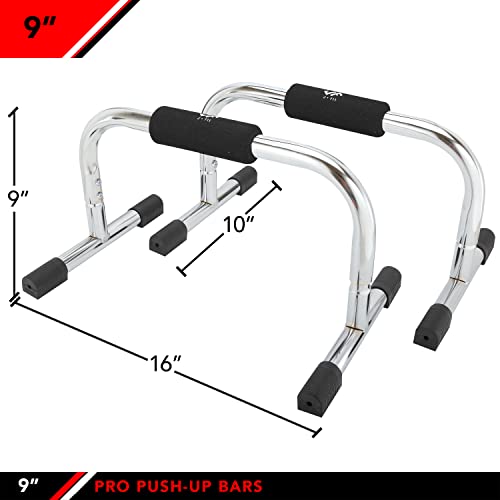 JFIT Tall Push Up Bar Stand - style: 9 Inch Pro Pushup