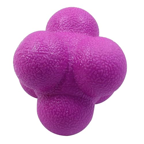2 Pack Reaction Balls Agility Training Ball Hand Eye Coordination Training Sports Reaction Speed Multiside Reaction Ball