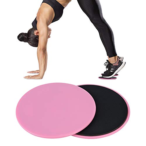 Fitness Disc Sliding Disc Fitness Equipment Sport Full Body Workout for Sliders Gym (Pink)