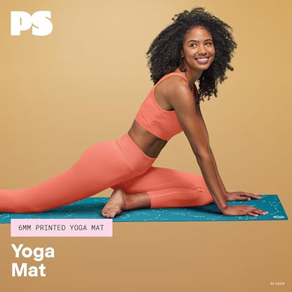 POPSUGAR Premium 6mm Yoga Mat, 68" x 24" (Constellations) with Easy Carry Strap, Textured Non-Slip Exercise Mat for Men & Women, Ideal Home Workout & Gym Mat for Abs & Floor Exercises & Stretching