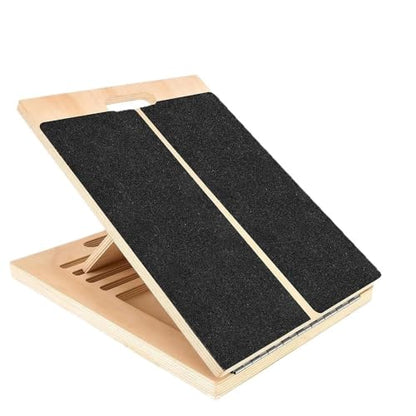 Foldable Wooden Incline Board Adjustable Calf Ankle Stretcher Home Stretching Balance Training Fitness Equipment
