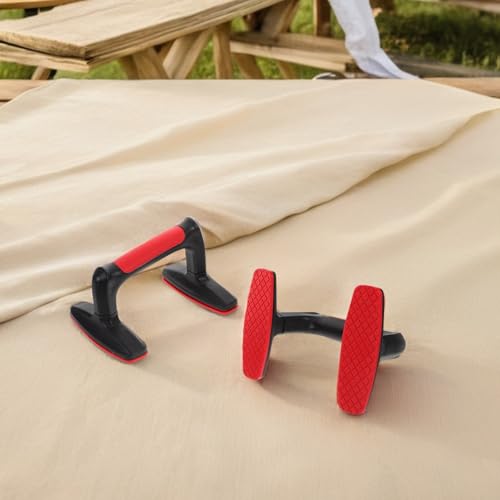 Yardwe 2pcs Push up Bars Floor Push up Grips Non-slip Plastic Parallettes Push-up Handles for Home Strength Training Fitness Equipment for Men and Women