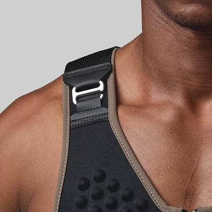 Men's G-Vest Icon Weighted Vest, 10 lb Base Weight - color: Black Earth, size: S-M