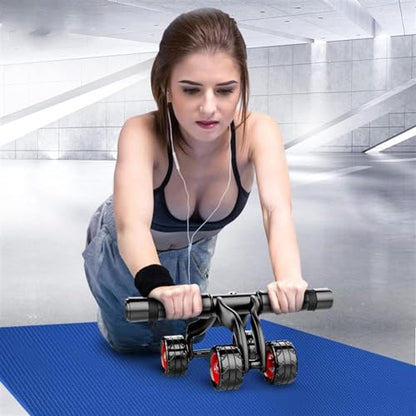 Exercise Wheels Beginner Ab Roller Wheel Abdominal Wheel Home Female Tummy Male Exercise Roller Equipment Indoor Roller Automatic Rebound New