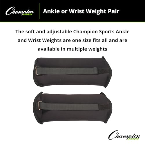 Champion Sports Soft Adjustable Ankle and Wrist Weights
