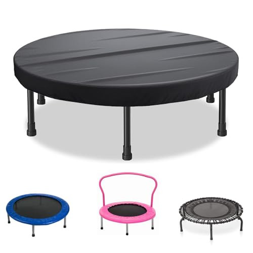 Mini Trampoline Cover 36 38 40 Inch Waterproof Round Trampoline Protective Cover for Fitness, Adults Toddler Indoor/Outdoor Garden Rebounder - Not Spring Cover - size: 40"D x 4.3"H