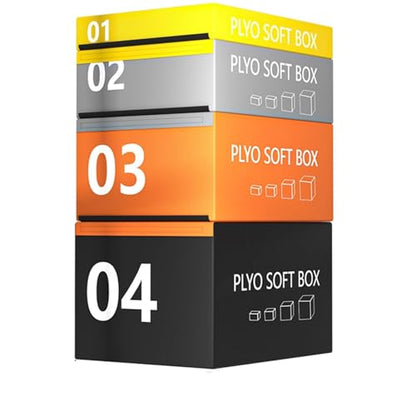 LICOME Jump Box Soft Foam Box Professional Physical Training Combination Box Used for Home Gym and Outdoor Exercise. Suitable for Agility Training and Speed Training - color: C