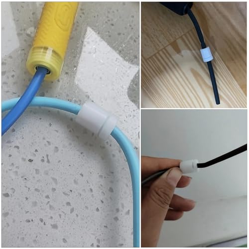 20 Pack Jump Rope End Clamp Clips Plastic Barrel Buckle Stopper Ends Snap Lock for PVC Jump Rope 5mm Skipping Rope Fitness Training Rope Exercise Cardio Boxing Weight Loss Speed Ropes