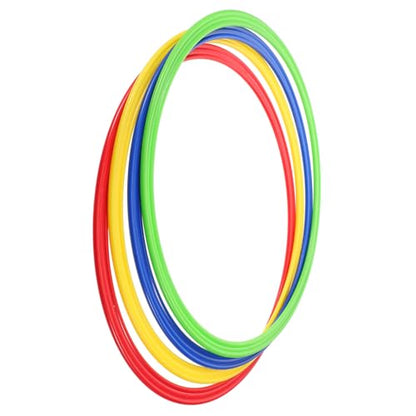 ibasenice 4pcs Agility Training Circles Soccer Training Rings Portable for Speed Coordination Exercises Football Players